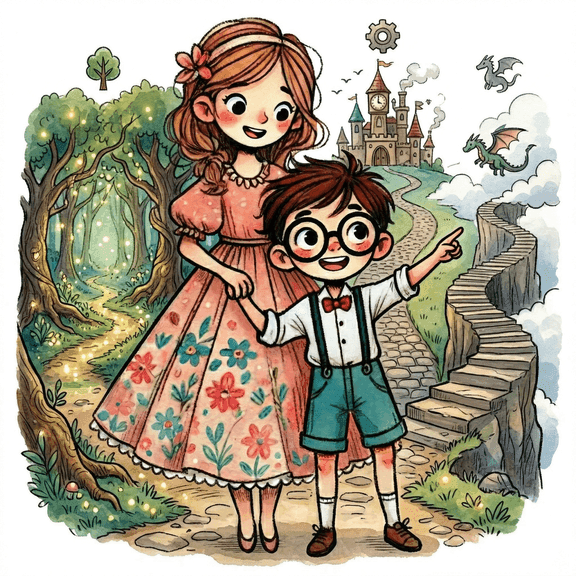 Soline et Malone à un croisement de chemins enchantés